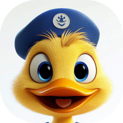 Quack the Duck Character